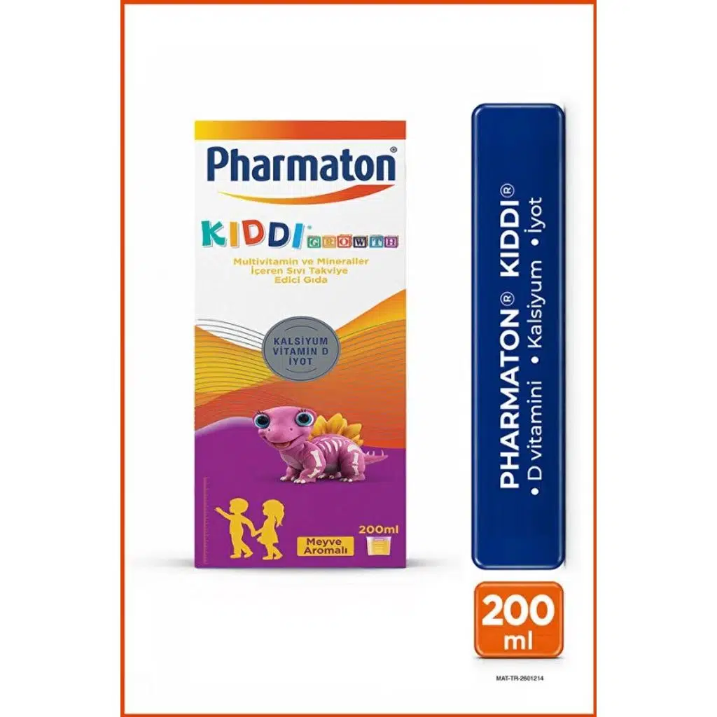 Pharmaton Kiddi Meyve Aromalı Şurup 200 Ml (SKT:09/2027)