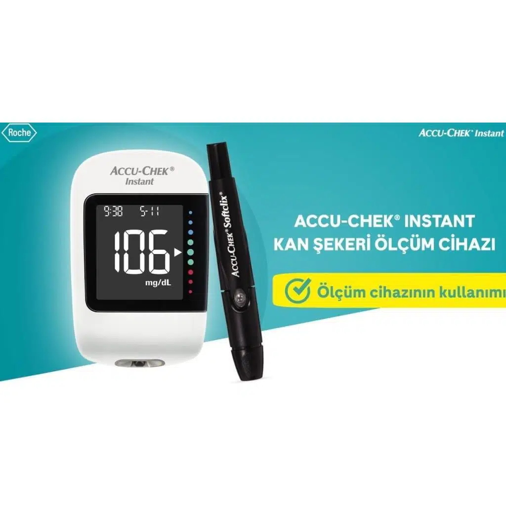 Accu Chek Instant Şeker Ölçüm Cihazı (SKT:05/2028)