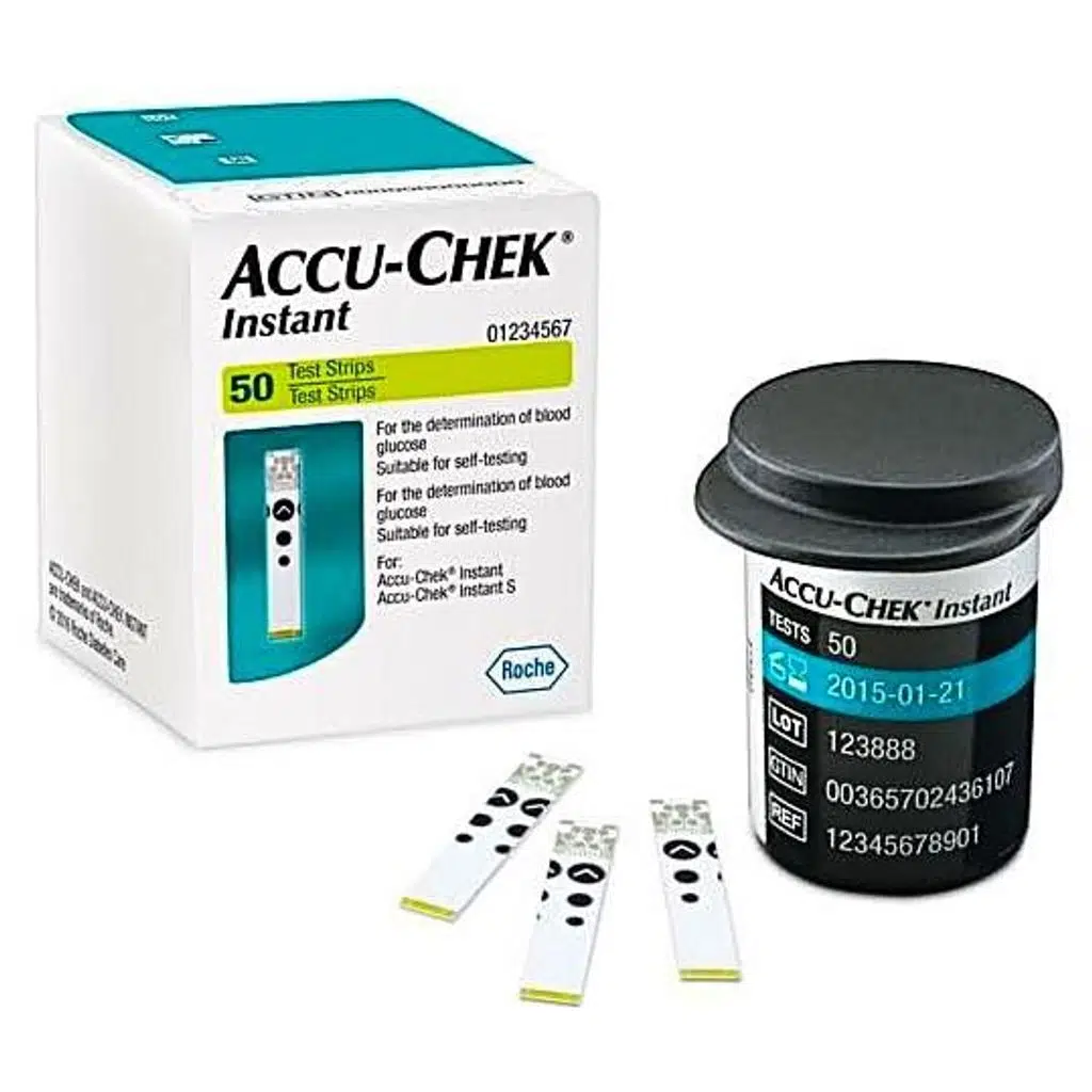 Accu Chek Instant Şeker Ölçüm Test Stribi 50'Li (SKT:12/2026)