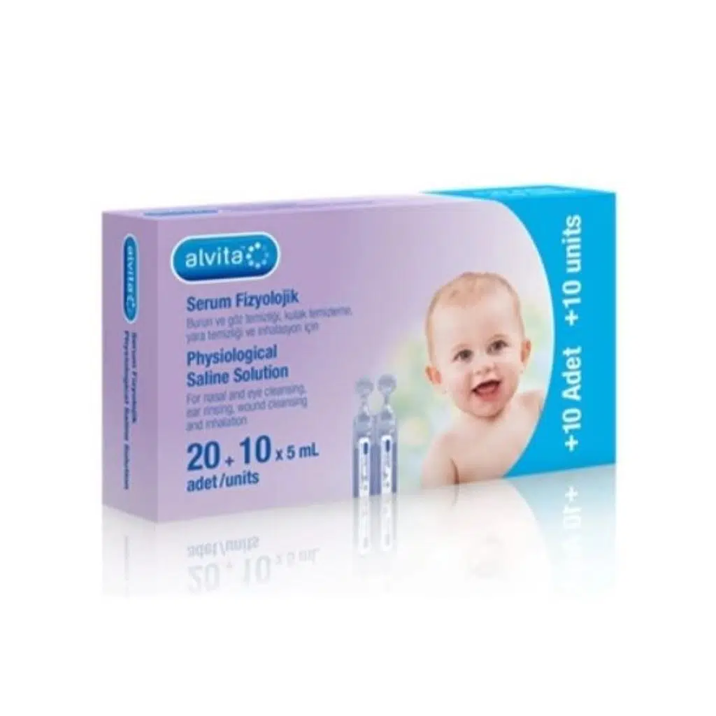 Alvita Serum Fizyolojik 5 Ml X 30 Flakon (SKT:02/2028)