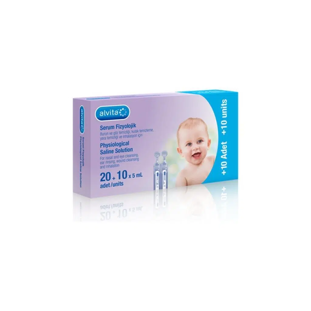 Alvita Serum Fizyolojik 5 Ml X 30 Flakon (SKT:02/2028)
