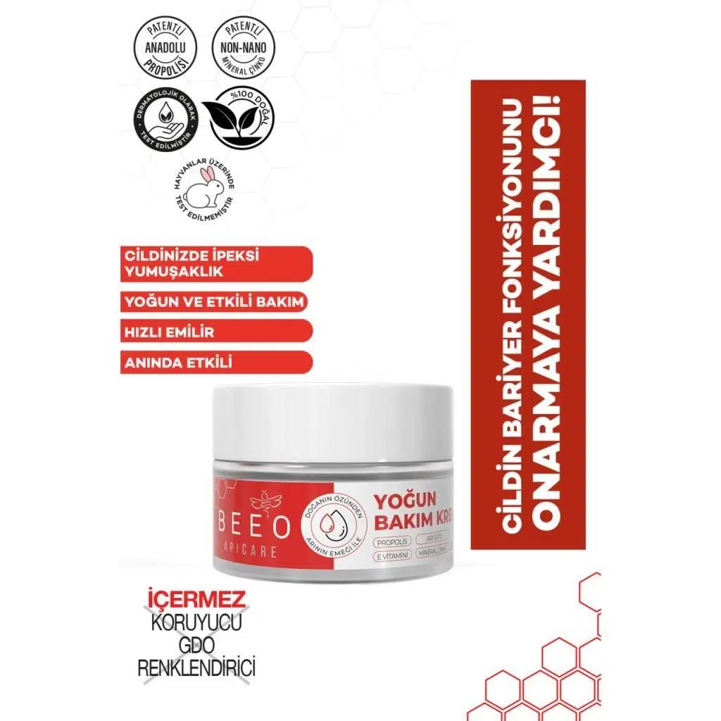 Beeo Apicare S.O.S Yoğun Bakım Kremi 15 Ml