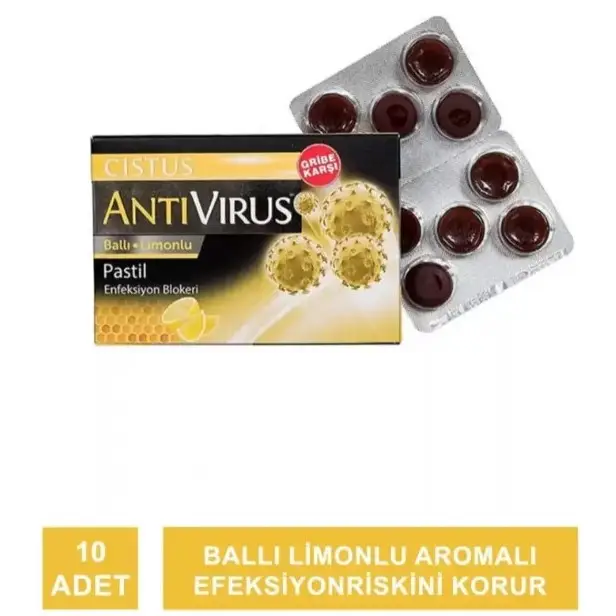 Cistus Antivirus Ballı Limonlu Pastil