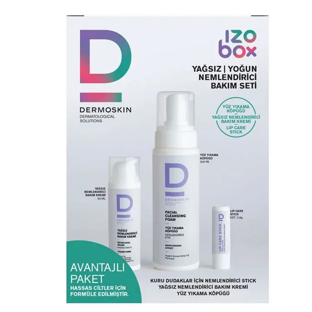 Dermoskin İzobox Yağsız Yoğun Nemlendirici Bakım Seti