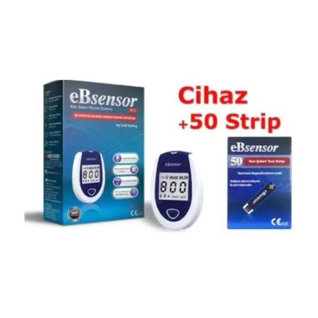 Eb Sensor Ölçüm Cihazı + Eb Sensor Strip 50'Li (SKT:02/2028)