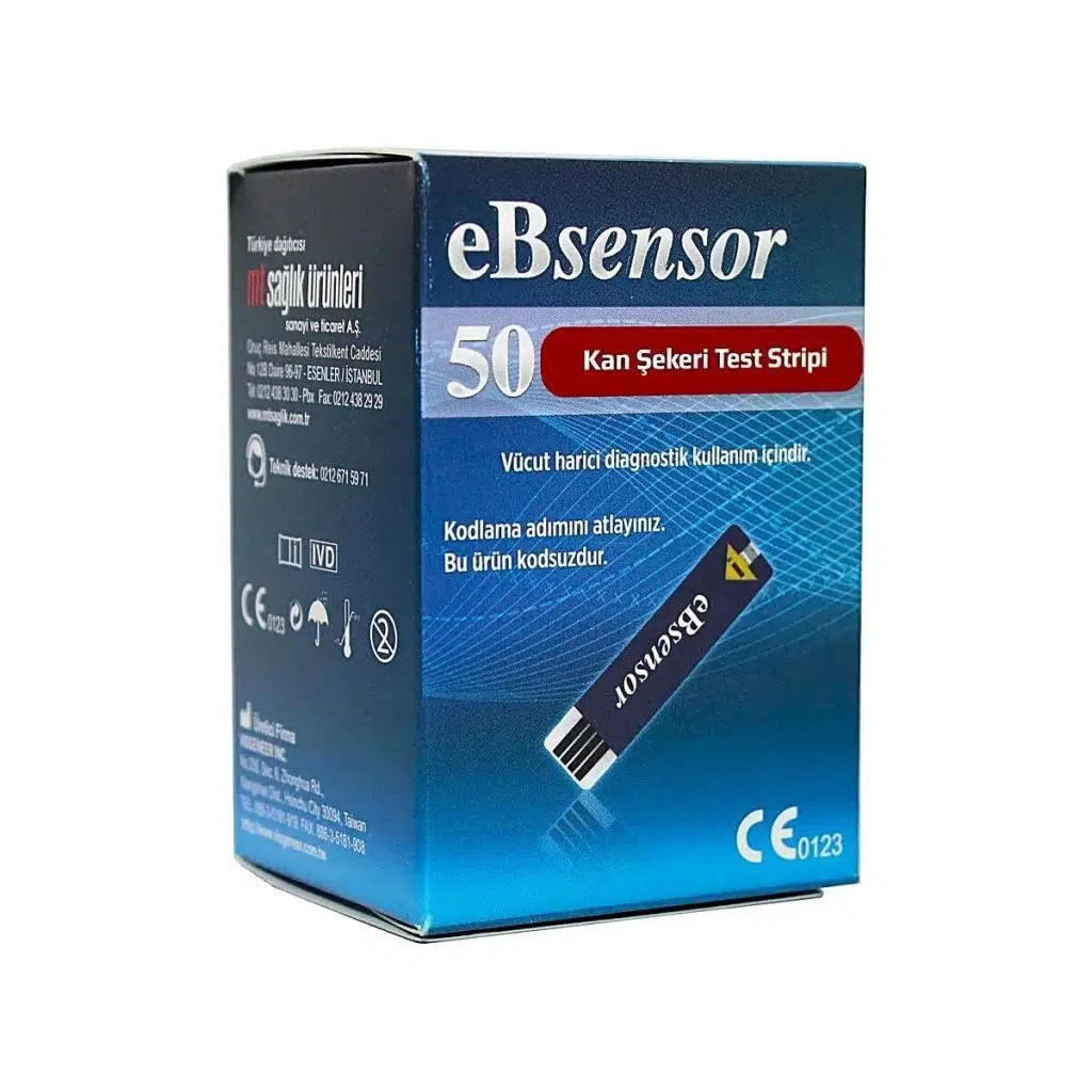 Eb Sensor Şeker Ölçüm Stribi 50'Li (SKT:02/2028)