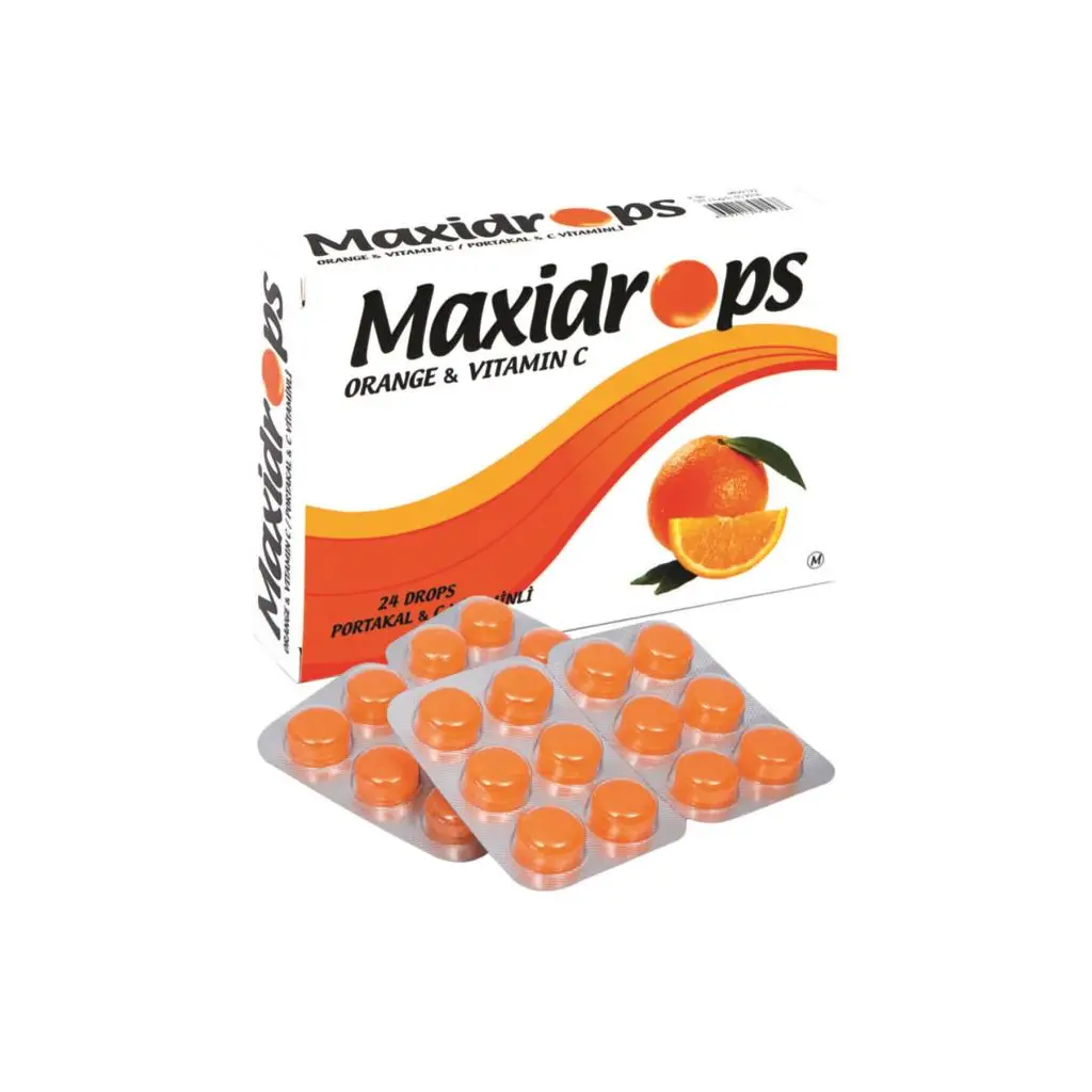 Maxidrops Portakal & C Vitamini 24 Drops