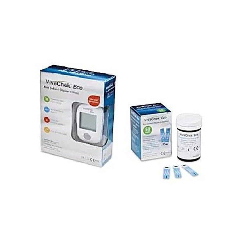 Vivachek Eco Şeker Ölçüm Cihazı Ve Strip 50'Li X 1 KUTU (SKT:06/2027)