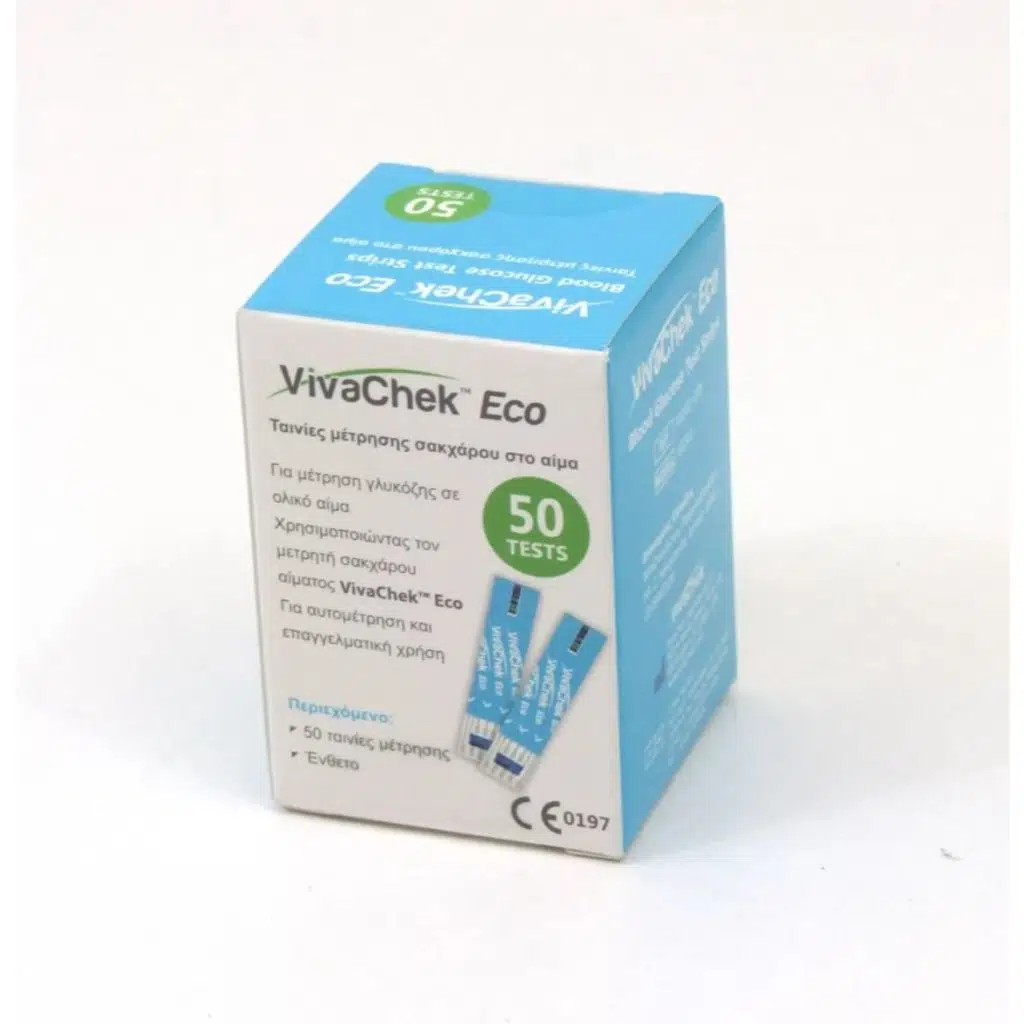 Vivachek Eco Seker Ölçüm Stribi 50 Adet (SKT:06/2027)